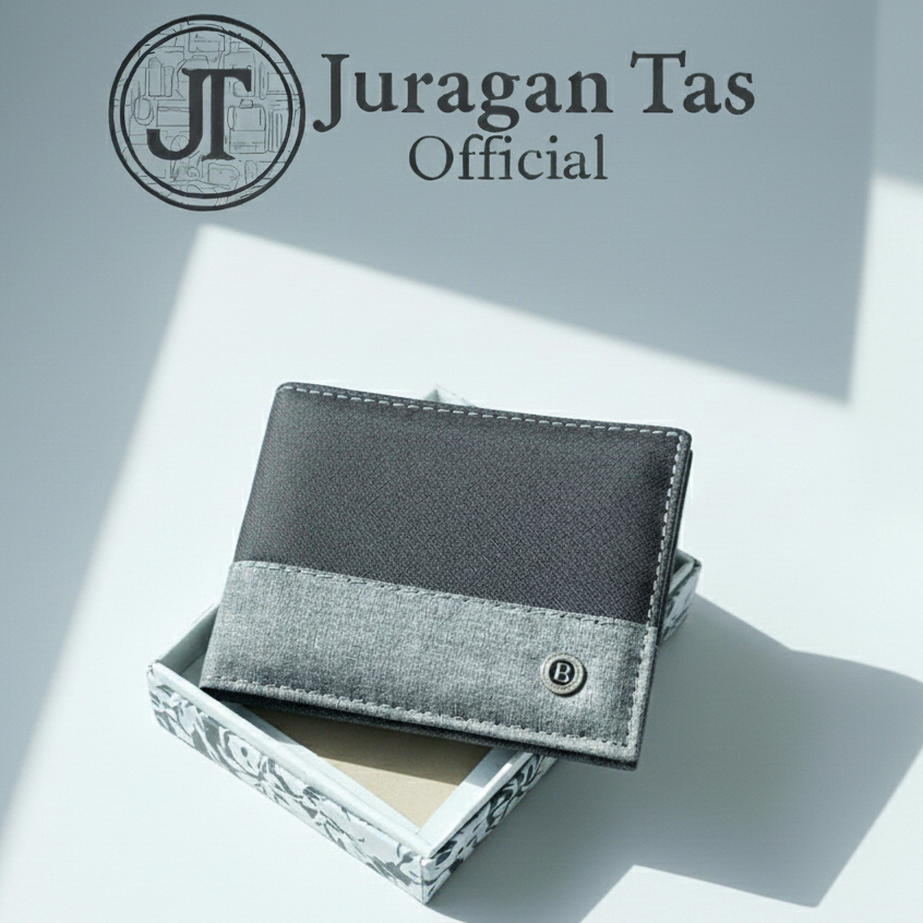 [Dompet Pria Kanvas Tebal DK900 Free Box]