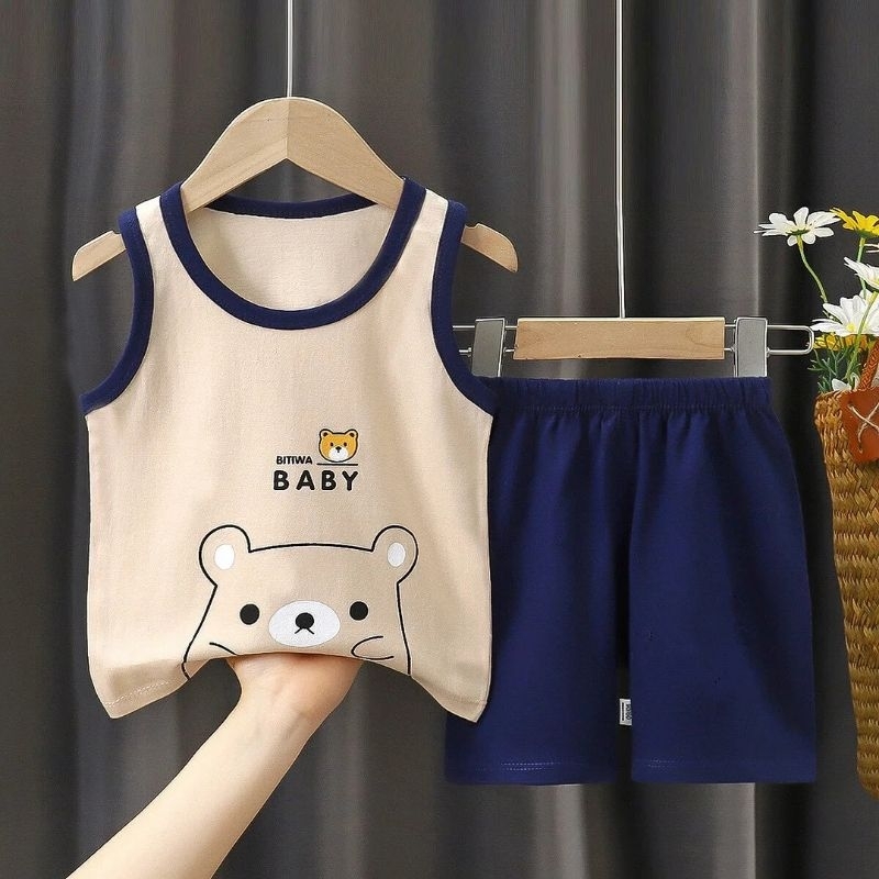 Setelan Singlet Anak I'm Bomer 0-5 Tahun Premium