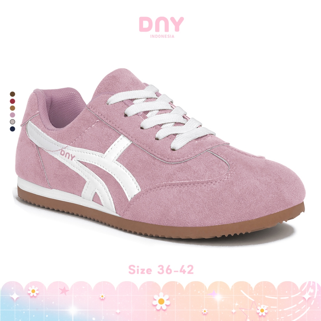 Sepatu DNY Sport Wanita Sneakers Olahraga Cewek Running Shoes Jogging Sepatu Senam Perempu