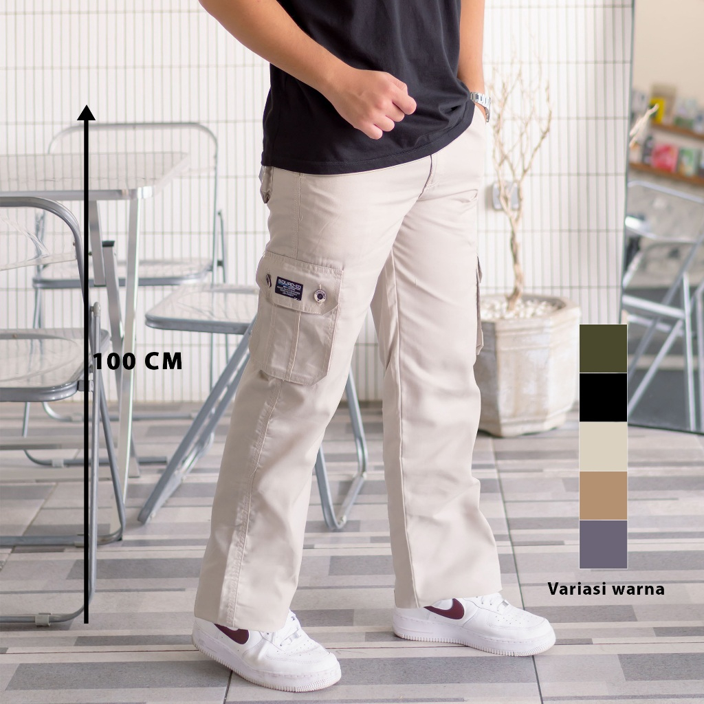 SQ SQUAD ID Celana Cargo Panjang Pria Cowo Kargo Pants Premium Original Pakaian Cowok Dewa
