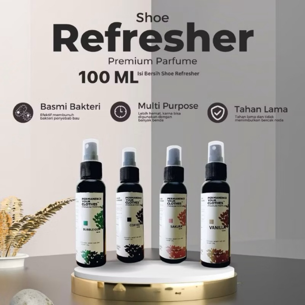 Permanence Your Clothes - Parfum Sepatu Jaket Tas Helm Pembersih Sepatu Anti Bakteri - Per