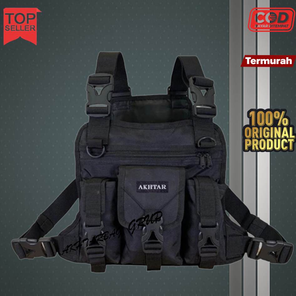 Tas Dada Tactical Hitam Pria Wanita Aman Nyaman