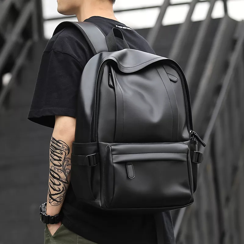 Tas Ransel Kulit Laptop Pria Wanita Nauril